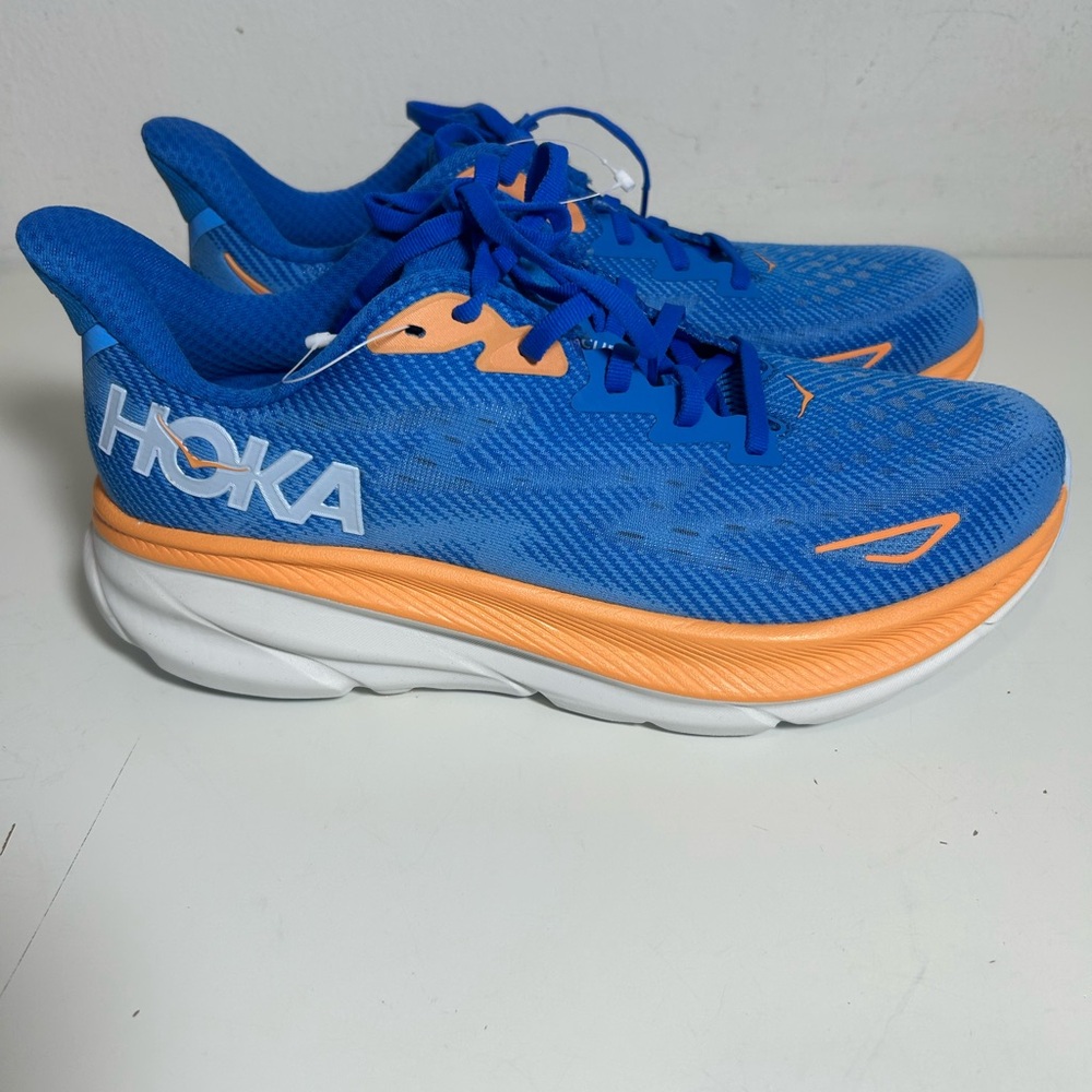 New Hoka One One Clifton 9Men’s Running Walking Shoes Costal Blue Sky size 10